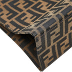 Fendi Zucca Handbag Brown Canvas Leather — view 8