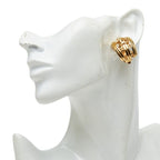 Chanel CC Logo Vintage Earrings Ear Clip 96P Gold Plated — view 5
