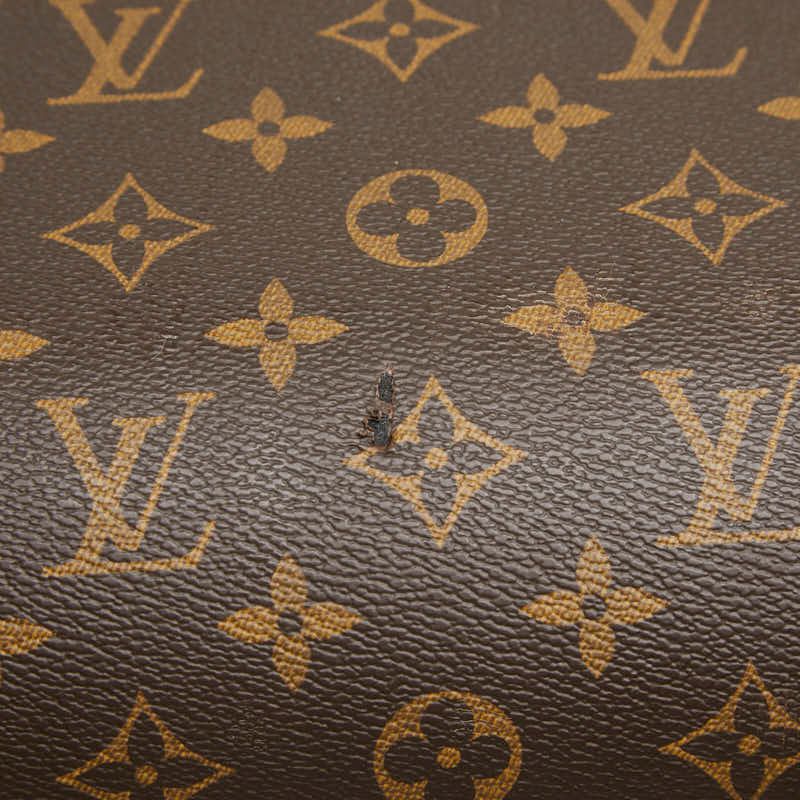 Louis Vuitton Monogram Horizon Soft Suitcase Carriage Case Brown Leather Travel — view 6