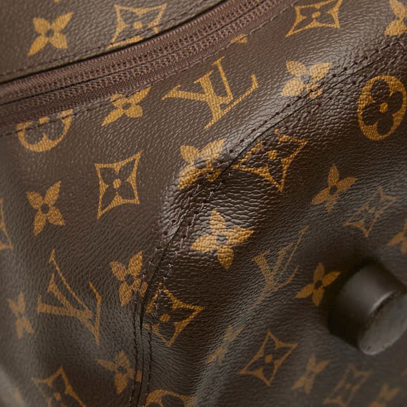 Louis Vuitton Monogram Horizon Soft Suitcase Carriage Case Brown Leather Travel — view 5