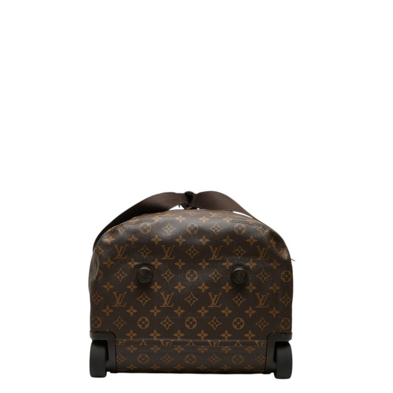 Louis Vuitton Monogram Horizon Soft Suitcase Carriage Case Brown Leather Travel — view 3