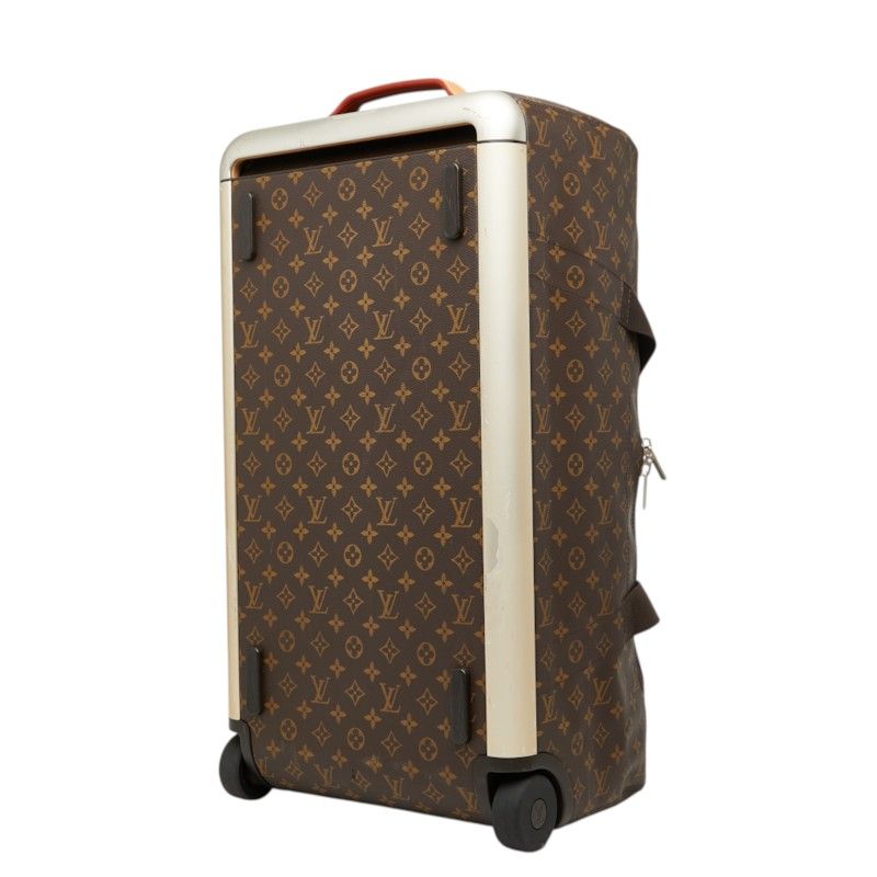 Louis Vuitton Monogram Horizon Soft Suitcase Carriage Case Brown Leather Travel — view 2