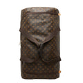 Louis Vuitton Monogram Horizon Soft Suitcase Carriage Case Brown Leather Travel