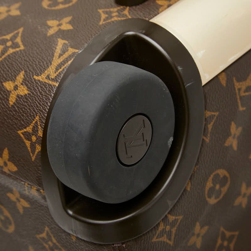 Louis Vuitton Monogram Horizon Soft Suitcase Carriage Case Brown Leather Travel — view 7