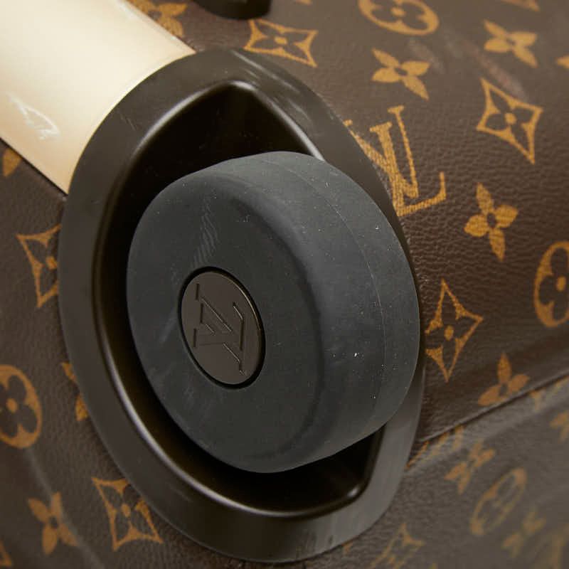 Louis Vuitton Monogram Horizon Soft Suitcase Carriage Case Brown Leather Travel — view 8