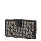 Dior Trotter Wallet Black Ivory Canvas Leather — view 2