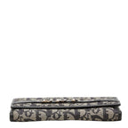 Dior Trotter Wallet Black Ivory Canvas Leather — view 3