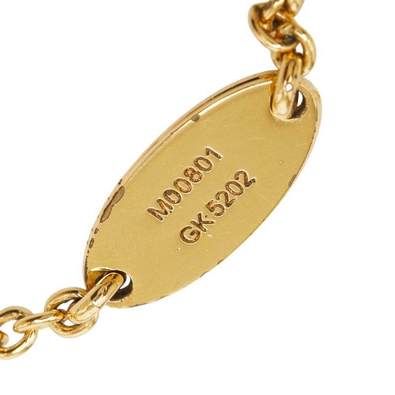 Louis Vuitton Monogram Loulou Glam Chain Bracelet Gold Plated — view 7