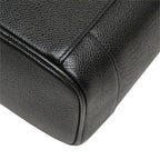 Chanel CC Logo Vanity Bag Handbag Black Caviar Leather — view 6
