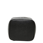 Chanel CC Logo Vanity Bag Handbag Black Caviar Leather — view 3