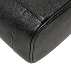 Chanel CC Logo Vanity Bag Handbag Black Caviar Leather — view 7