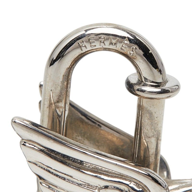 Hermes Pegasus Charm Silver Metal Keychain — view 3