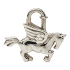 Hermes Pegasus Charm Silver Metal Keychain — view 2