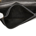 Chanel CC Logo Crossbody Chain Wallet Shoulder Bag Black Caviar Leather — view 8