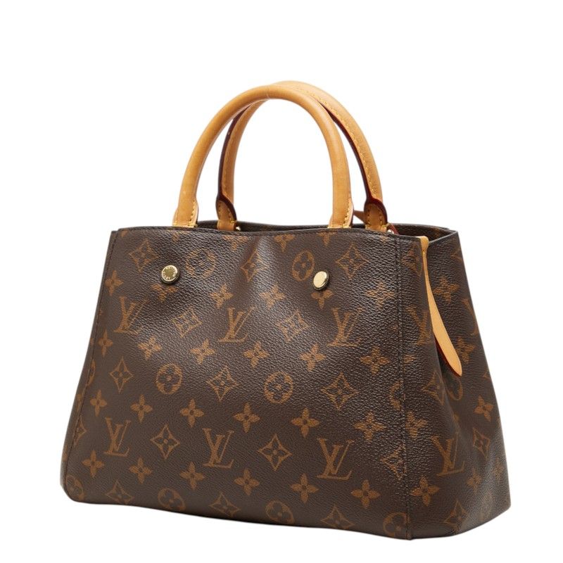 Louis Vuitton Monogram Montaigne BB 2-Way Shoulder Bag Brown Leather — view 2