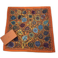 Hermes Scarf Shawl Cashmere Carre 140 L'arbre de Vie Tree of Life Orange