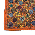 Hermes Scarf Shawl Cashmere Carre 140 L'arbre de Vie Tree of Life Orange — view 5