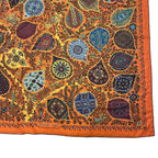 Hermes Scarf Shawl Cashmere Carre 140 L'arbre de Vie Tree of Life Orange — view 6