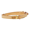 Louis Vuitton Shoulder Strap Beige Leather