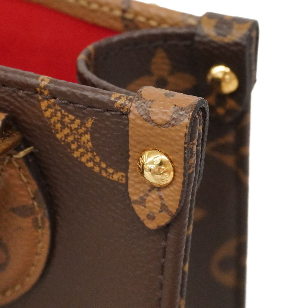 Louis Vuitton Handbag Monogram Giant Reverse On The Go BB Brown 2-Way Bag — view 6