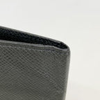 Louis Vuitton Long Billfold Taiga Porto Chequier Cartes Credit Ardoise Wallet — view 5