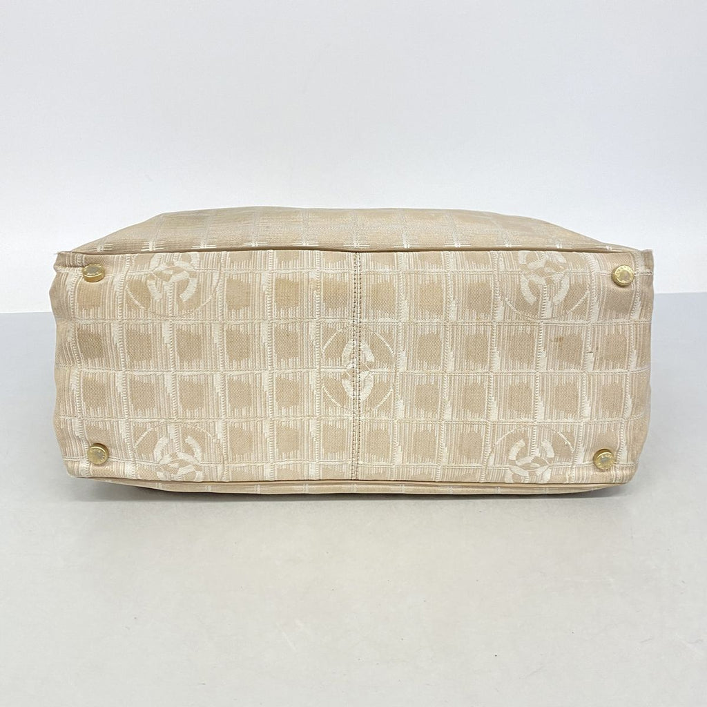 Chanel Tote Bag New Travel Nylon Beige Champagne Gold — view 3