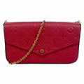 Louis Vuitton Wallet on Chain Monogram Empreinte Pochette Felicie Scarlet