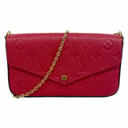 Louis Vuitton Wallet on Chain Monogram Empreinte Pochette Felicie Scarlet
