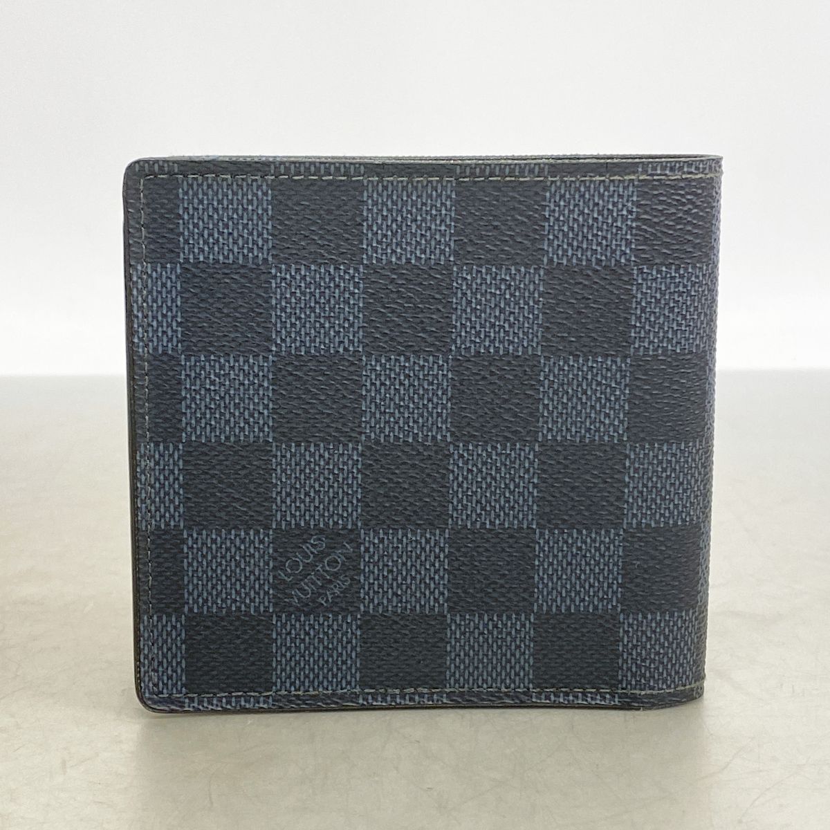 Louis Vuitton Wallet Damier Cobalt Portefeuille Marco Black Navy — view 8