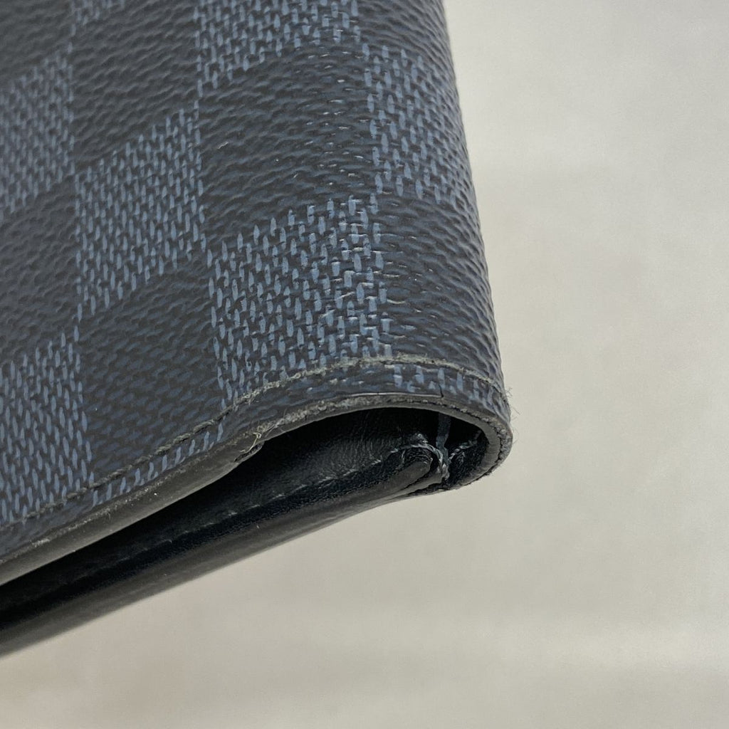 Louis Vuitton Wallet Damier Cobalt Portefeuille Marco Black Navy — view 6