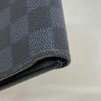 Louis Vuitton Wallet Damier Cobalt Portefeuille Marco Black Navy — view 6