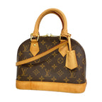 Louis Vuitton Handbag Monogram Alma BB Brown 2-Way Bag
