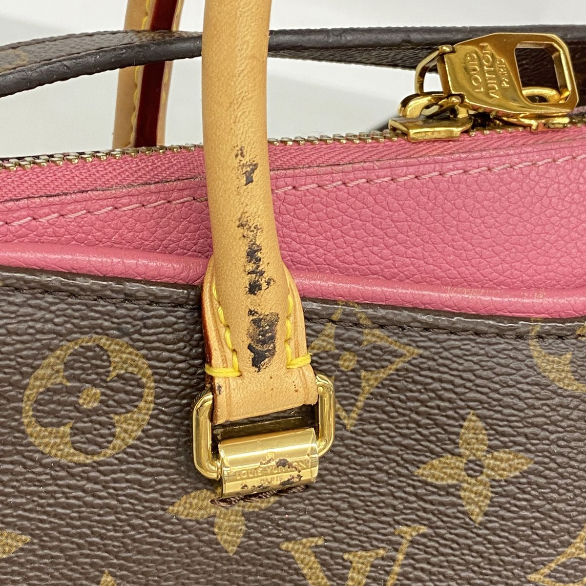 Louis Vuitton Handbag Monogram Pallas BB Rose Rich 2-Way Bag — view 6