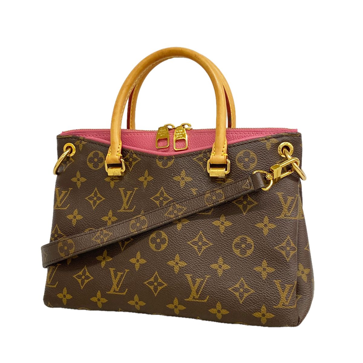 Louis Vuitton Handbag Monogram Pallas BB Rose Rich 2-Way Bag