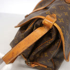 Louis Vuitton Shoulder Bag Monogram Saumur 35 Brown — view 6