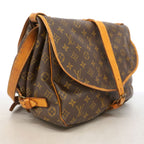 Louis Vuitton Shoulder Bag Monogram Saumur 35 Brown — view 2