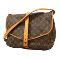 Louis Vuitton Shoulder Bag Monogram Saumur 35 Brown