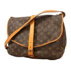 Louis Vuitton Shoulder Bag Monogram Saumur 35 Brown