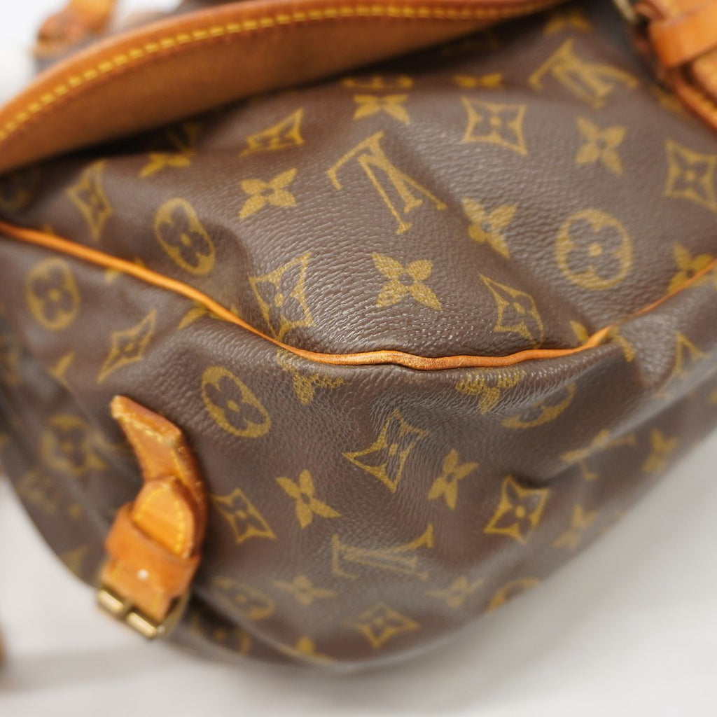 Louis Vuitton Shoulder Bag Monogram Saumur 35 Brown — view 8