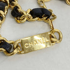 Chanel Belt Metal Black Gold — view 4