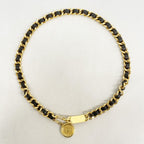 Chanel Belt Metal Black Gold — view 6