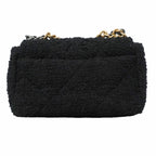 Chanel Handbag Chanel 19 Tweed Black Gold 2-Way Bag — view 7