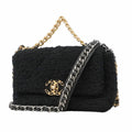 Chanel Handbag Chanel 19 Tweed Black Gold 2-Way Bag