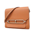 Hermes Shoulder Bag Roulis Evercolor Gold Silver