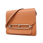 Hermes Shoulder Bag Roulis Evercolor Gold Silver