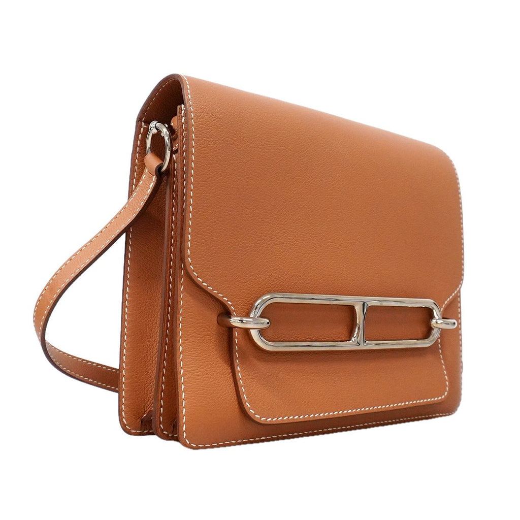 Hermes Shoulder Bag Roulis Evercolor Gold Silver — view 2