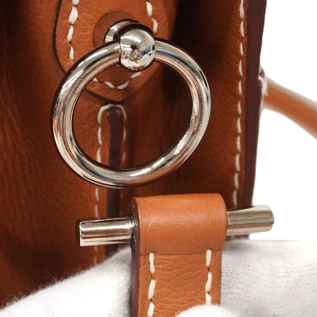 Hermes Shoulder Bag Roulis Evercolor Gold Silver — view 7