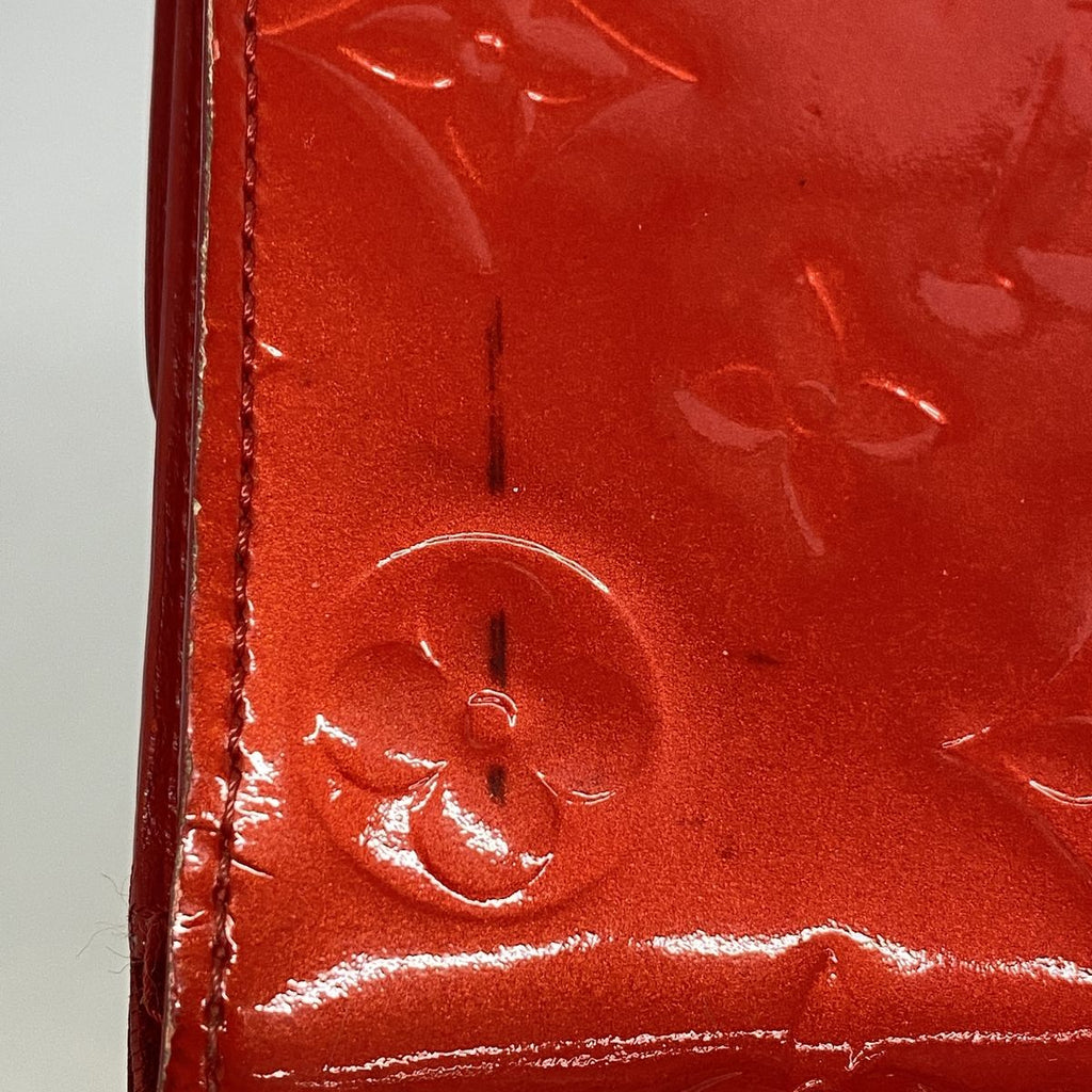 Louis Vuitton Trifold Wallet Vernis Porte Tresor International Rouge — view 7