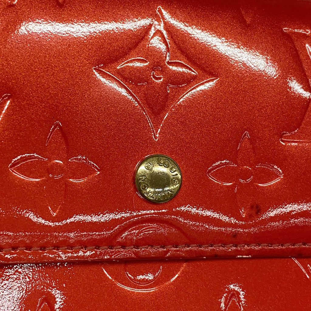 Louis Vuitton Trifold Wallet Vernis Porte Tresor International Rouge — view 8