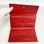 Louis Vuitton Trifold Wallet Vernis Porte Tresor International Rouge — view 3